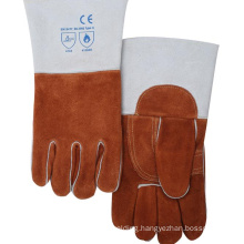 Cow Leather and Cotton Cheap Welding gloves for sale